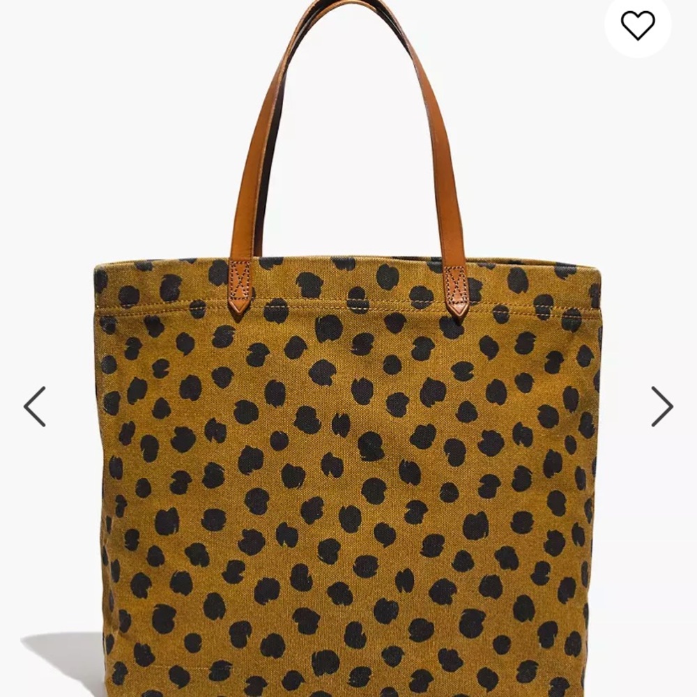 Madewell Canvas Transport Tote in Painted Spots